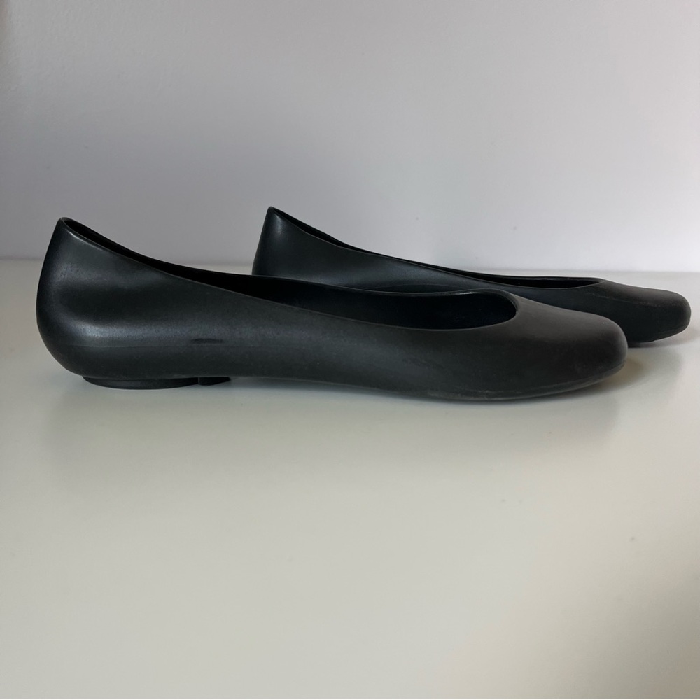 Okabashi Black Rubber Women's Ballet Flats size 7